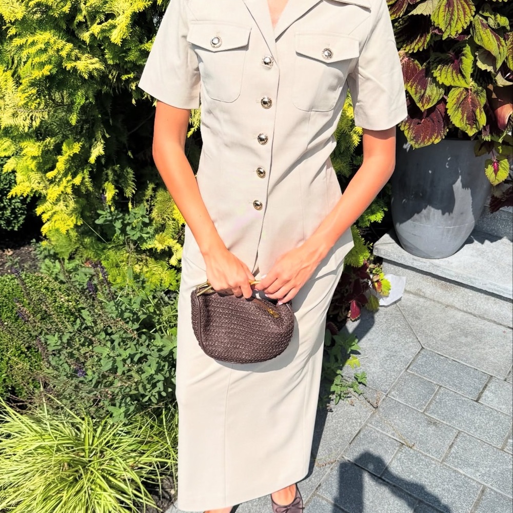 Beige blazer set two-piece never worn